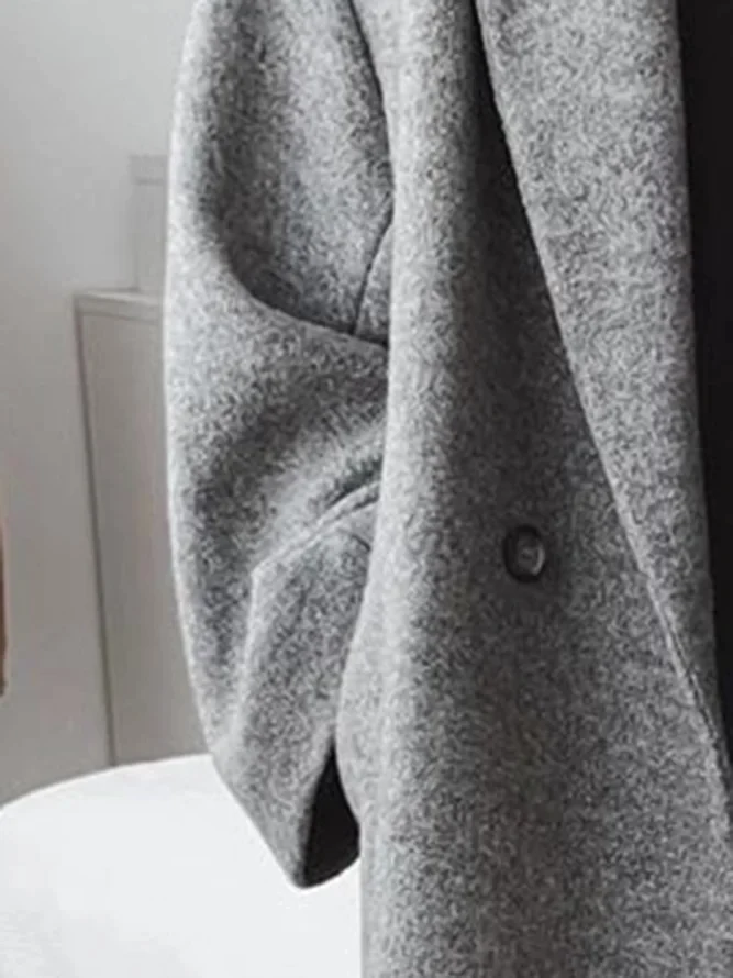 Celia Manteau damski – długi z mieszanki wełny, elegancki i nowoczesny krój oversize