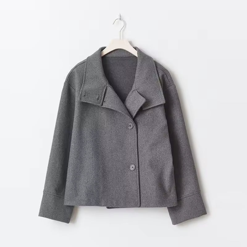 Elise Korte Damesjas – Elegant, Comfortabel en Veelzijdig met Dubbele Knopenrij