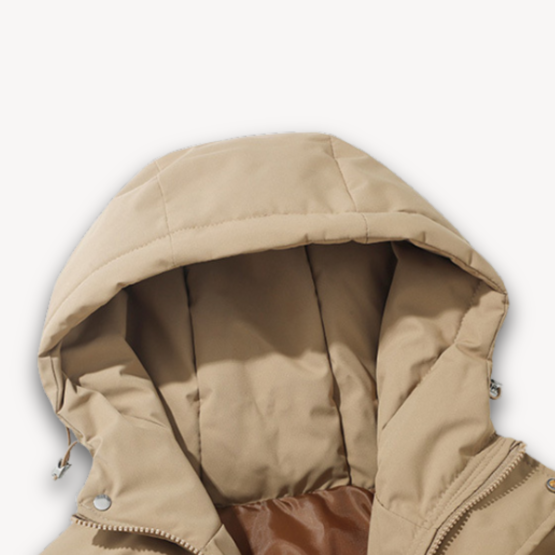 Zander Chaqueta Acolchada para Hombre con Capucha – Plumífero Ligero Repelente al Agua de Poliéster