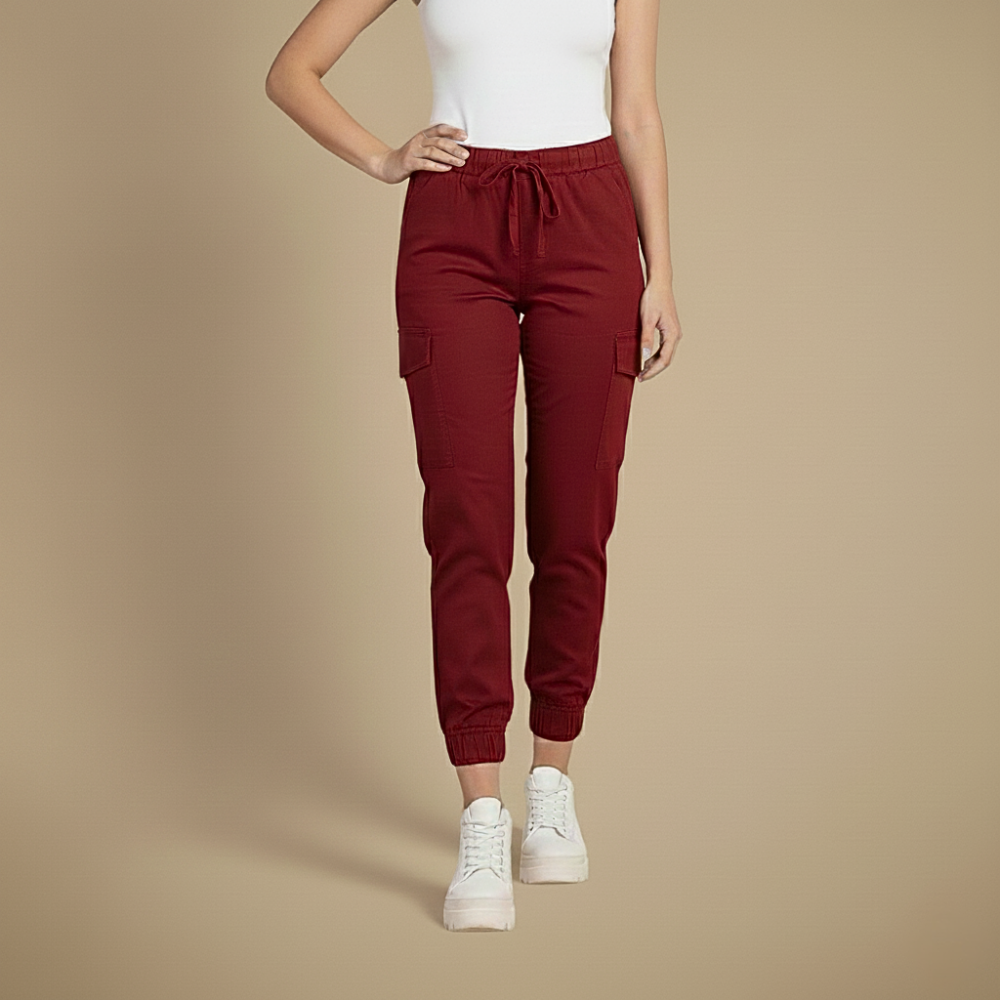 Kate Damen Cargo-Jogginghose – Streetwear-Jogger mit elastischem Bund und Taschen