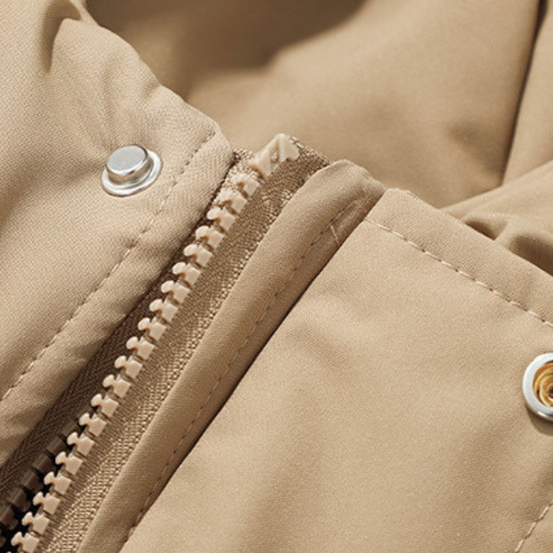 Zander Chaqueta Acolchada para Hombre con Capucha – Plumífero Ligero Repelente al Agua de Poliéster