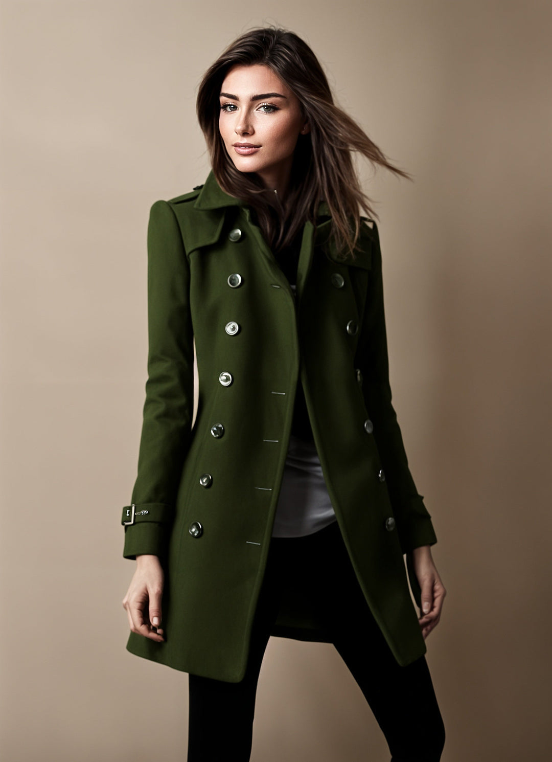 Divine Mantel Damen – Eleganter & Schicker Mantel mit Moderner Passform für Alle Gelegenheiten