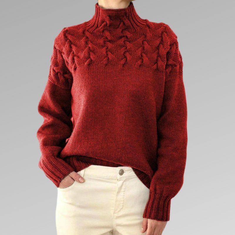 Reagan Col Roulé Donna – Maglione Invernale Elegante in Cotone Misto Morbido e Confortevole