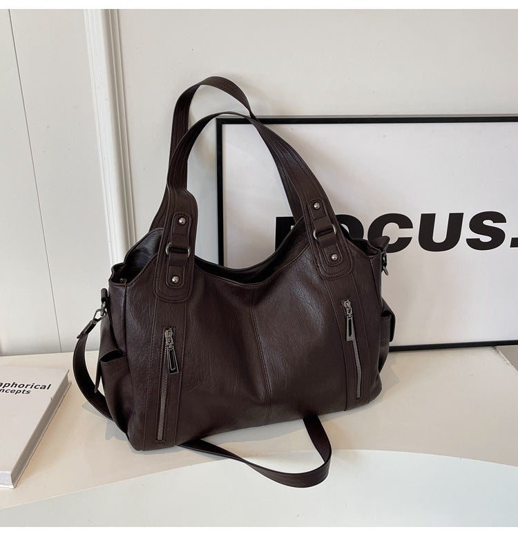 Dakota damestas met schouderriem – elegante leren tas met verstelbare schouderriem en ruim ontwerp