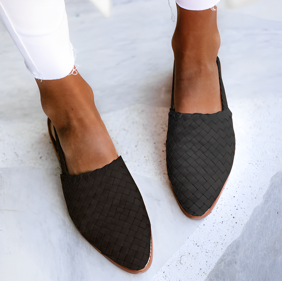 Sapatos de couro de luxo Amélie para Mulher – Confortáveis, elegantes e com design intemporal