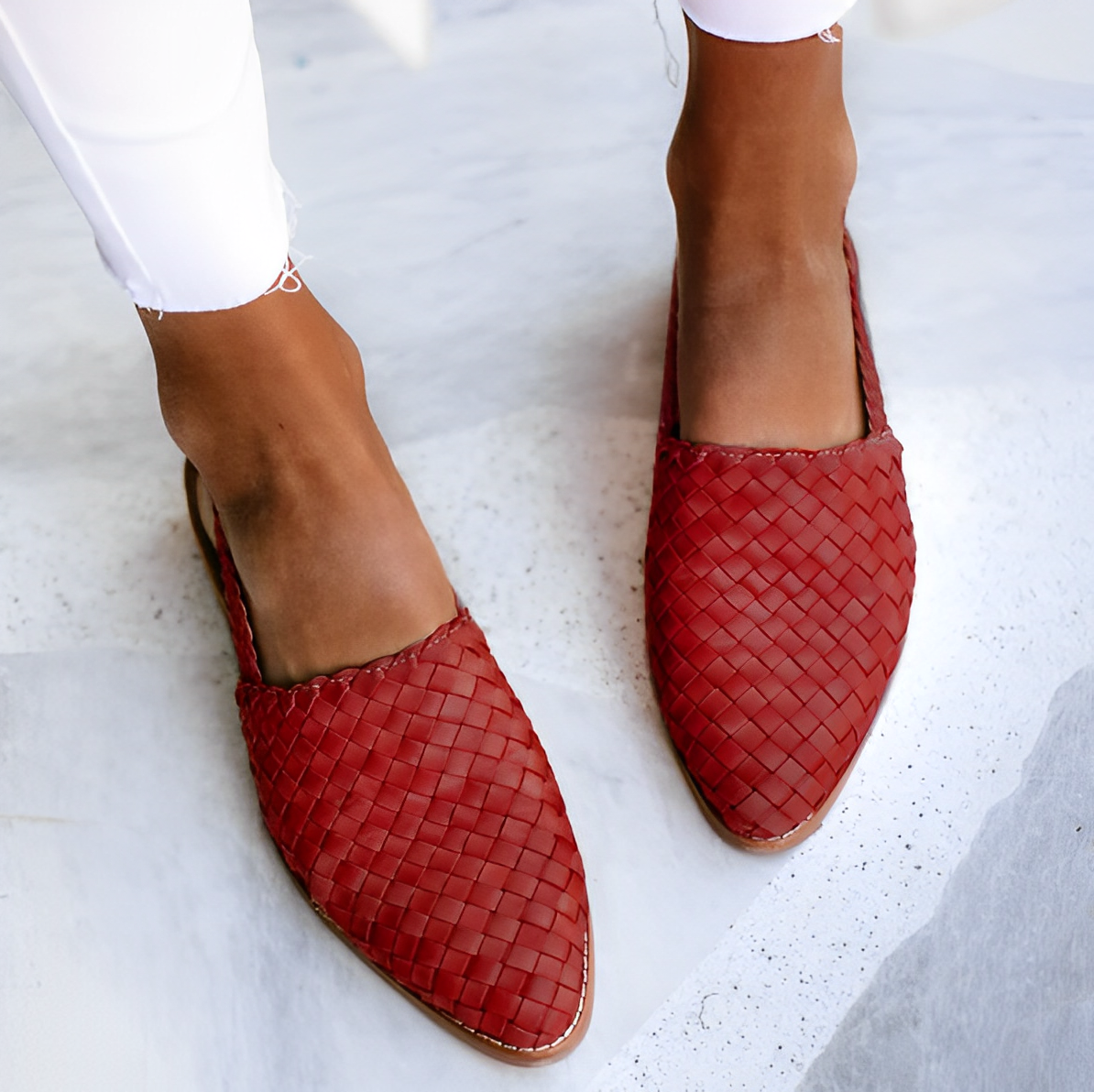 Sapatos de couro de luxo Amélie para Mulher – Confortáveis, elegantes e com design intemporal