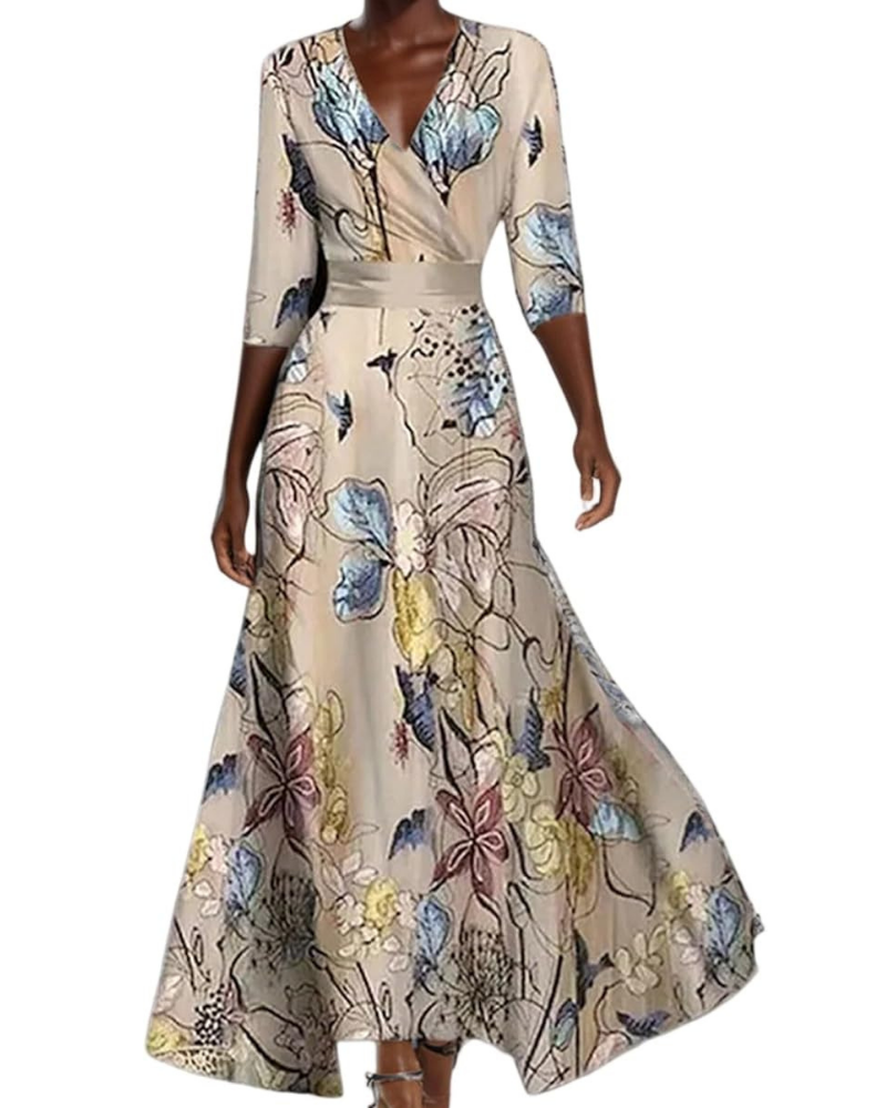 Tessa Women's Robe – Elegant Summer Dress, Flowing Cut & Versatile Boho Style
