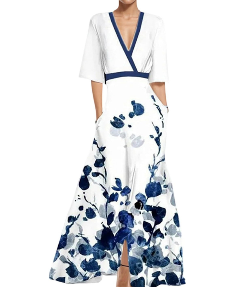 Tessa Women's Robe – Elegant Summer Dress, Flowing Cut & Versatile Boho Style