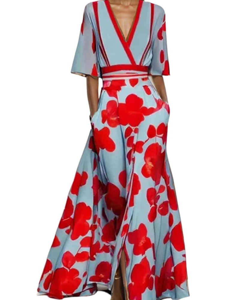 Tessa Women's Robe – Elegant Summer Dress, Flowing Cut & Versatile Boho Style