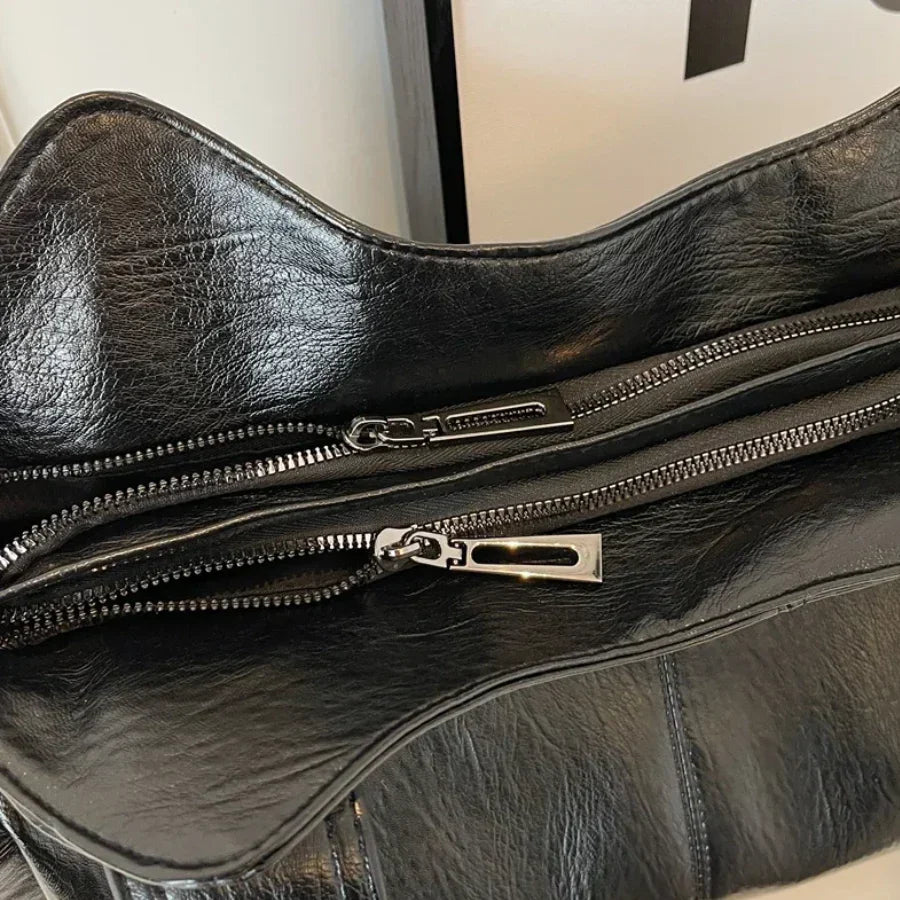 Dakota damestas met schouderriem – elegante leren tas met verstelbare schouderriem en ruim ontwerp