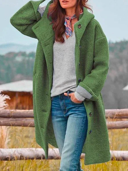 Audrey Women's Soft Wool Coat – Elegant, Warm & Versatile for Winter