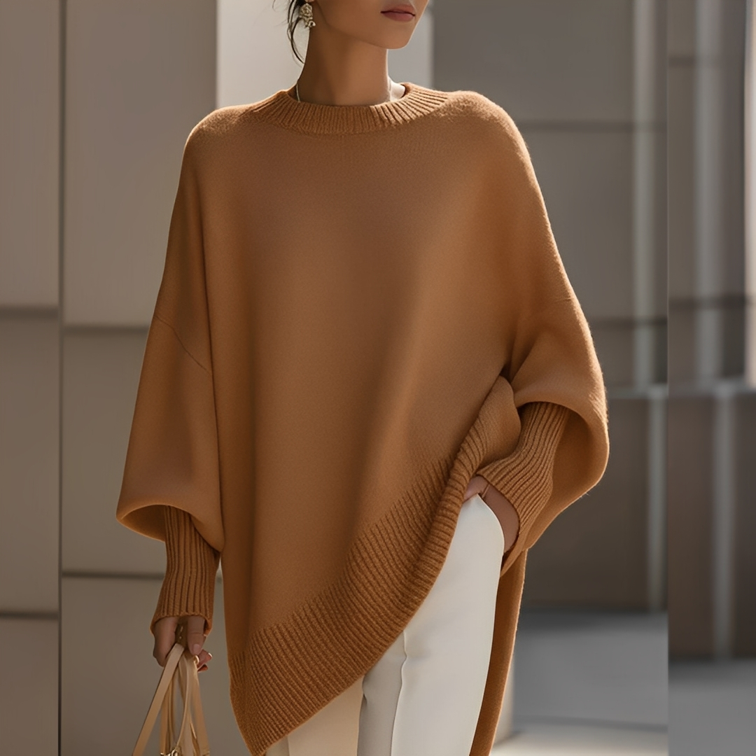 Bella naisten oversize-pullover – mukava pyöreä pääntie, väljä leikkaus & arkityyli puolivuotiskaudelle