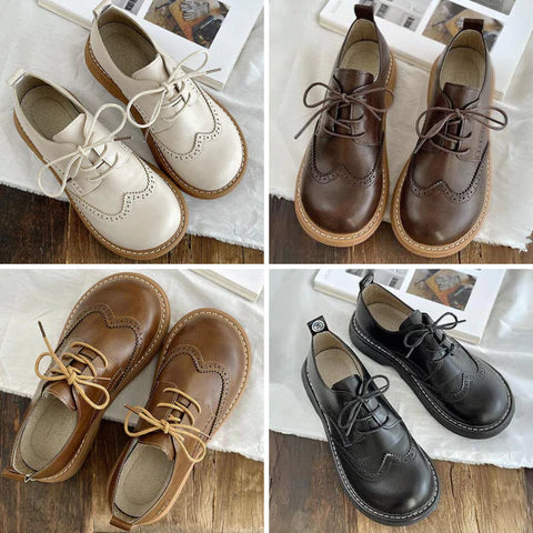 Liza Dames Schoenen – Elegante Oxford Richelieu met Brogue Details & Comfort