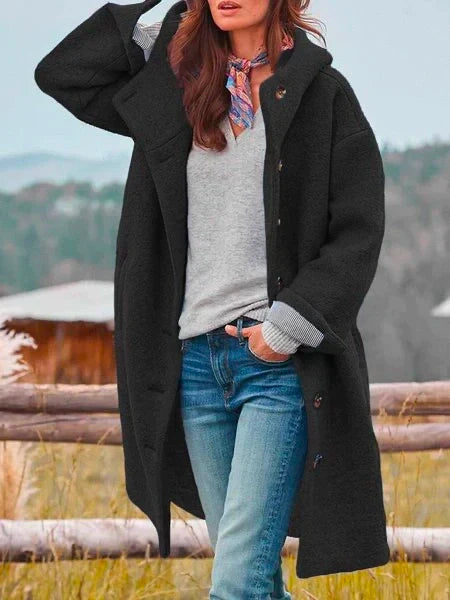 Audrey Women's Soft Wool Coat – Elegant, Warm & Versatile for Winter