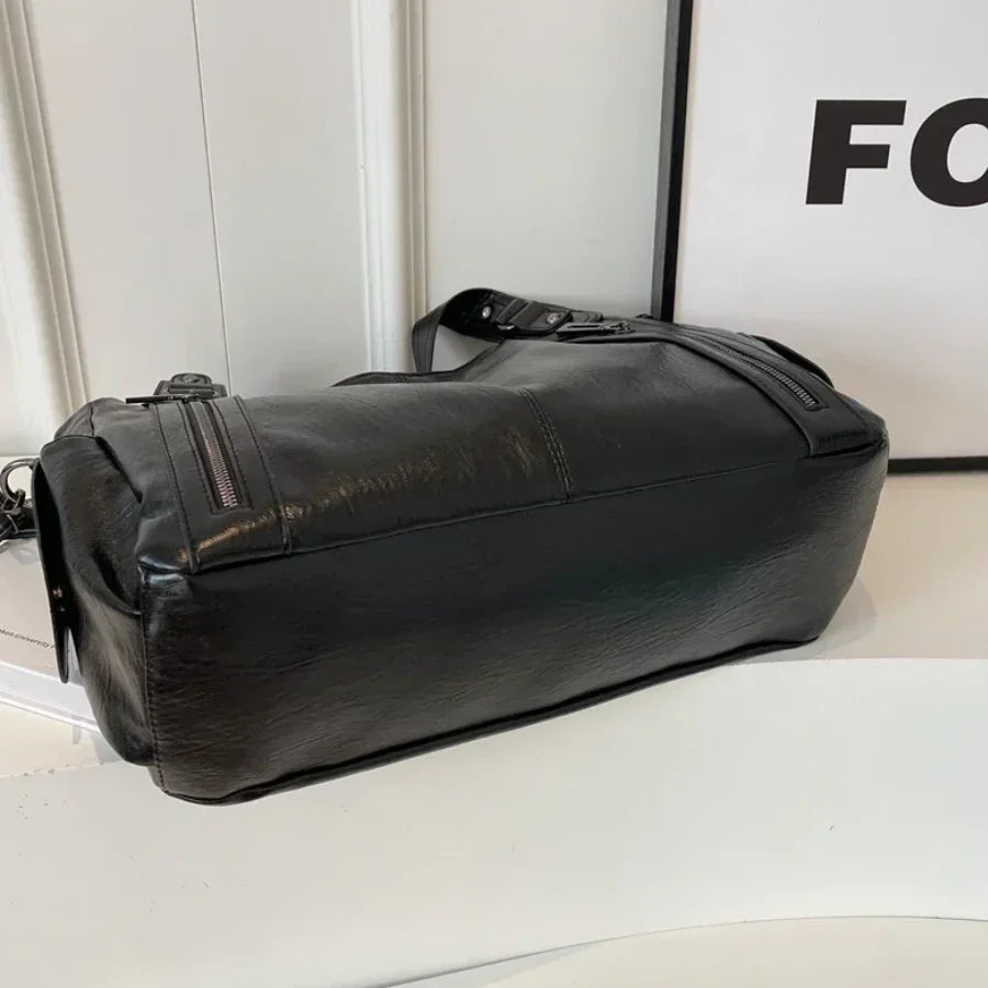 Dakota damestas met schouderriem – elegante leren tas met verstelbare schouderriem en ruim ontwerp