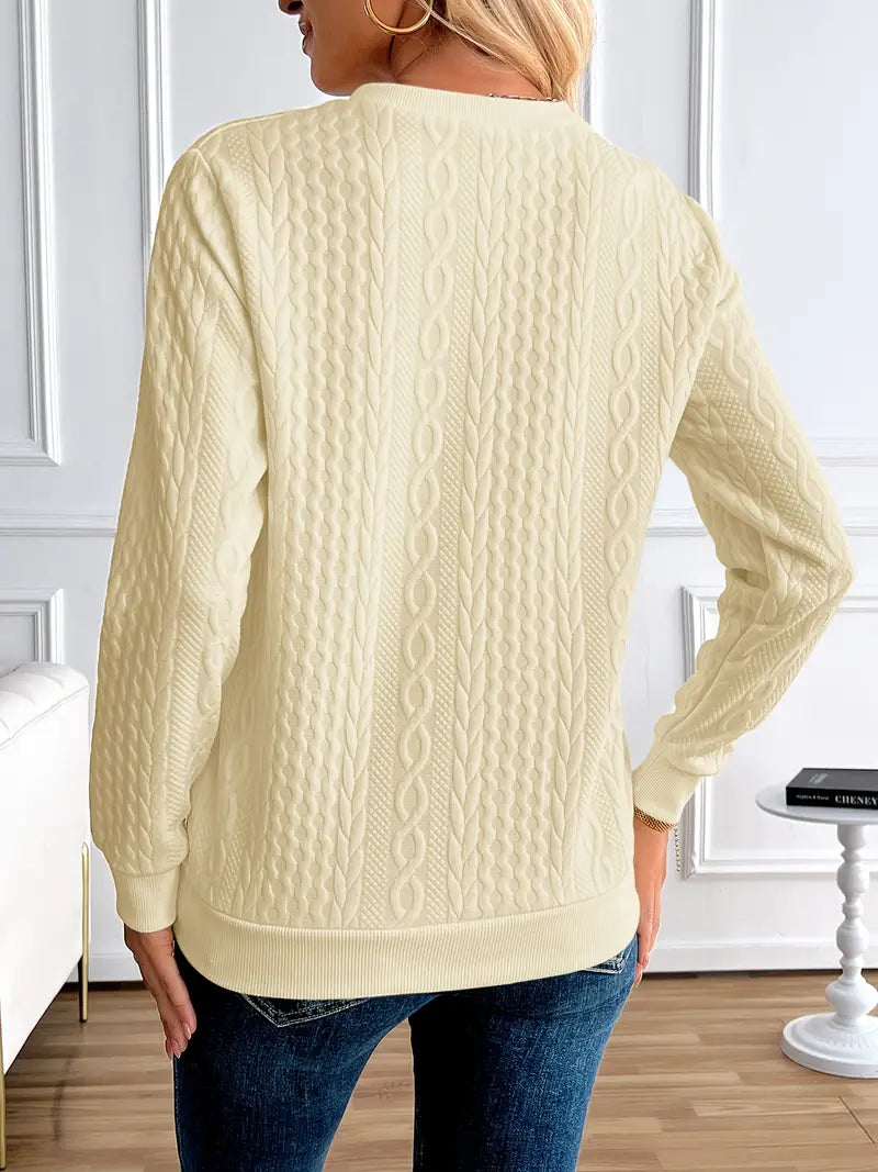 Margaux Felpa Donna Inverno – Maglione Con Cerniera Confortevole in Maglia con Design Elegante