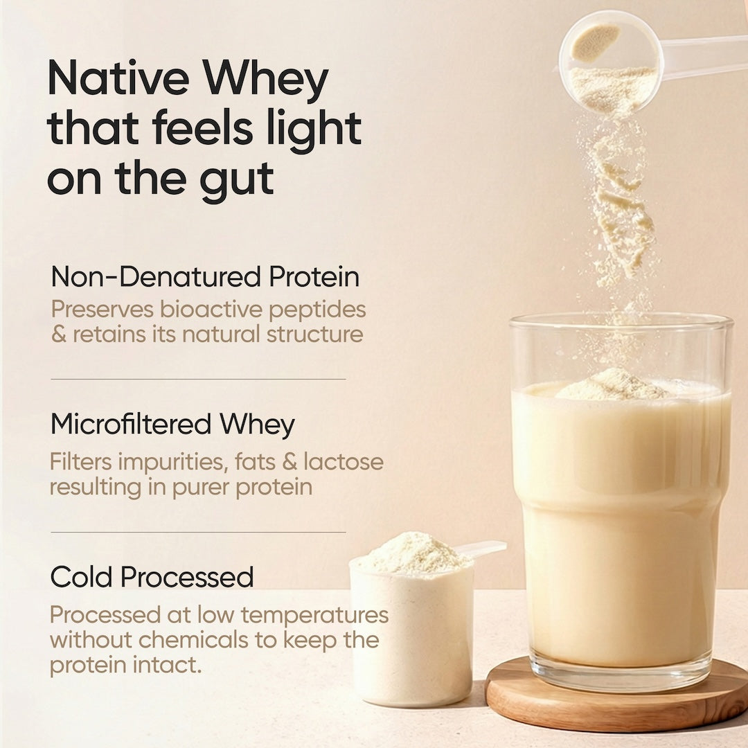 gut friendly whey in glass