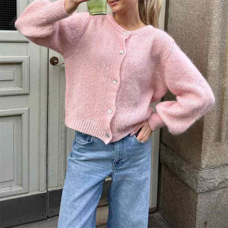 Cárdigan Addilyn para mujer: un cárdigan de punto suave, elegante y cómodo para el invierno.