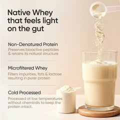 Whey Protein Isolate 26g | 1kg | 4B CFU Probiotics | Bourbon Vanilla