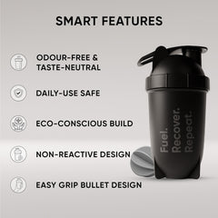 Wellbeing Nutrition Bullet Shaker ( Black )