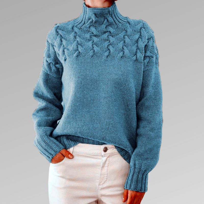 Reagan Col Roulé Donna – Maglione Invernale Elegante in Cotone Misto Morbido e Confortevole