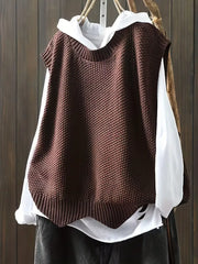 Vanya Pull senza maniche donna – taglio dritto confortevole & collo rotondo classico