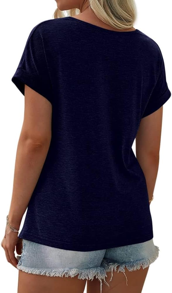 Γυναικείο T-Shirt Emma Oversize – Στρογγυλή Λαιμόκοψη, Color Block, Κοντά Μανίκια Βαμβάκι