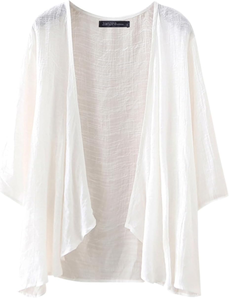 Luna Kimono Mulher Chiffon – Capa Fluida Transparente Elegante Praia Verão