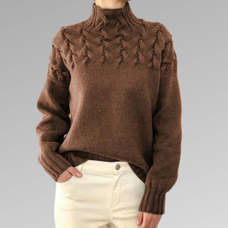 Reagan Col Roulé Donna – Maglione Invernale Elegante in Cotone Misto Morbido e Confortevole