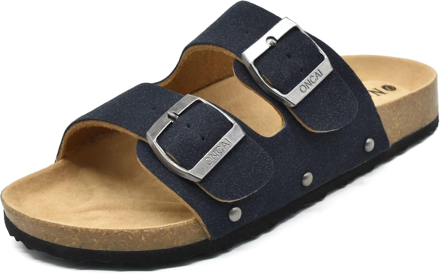Mules Aurelia para Mulher em Cortiça – Sandálias de Camurça com Fivela Ajustável