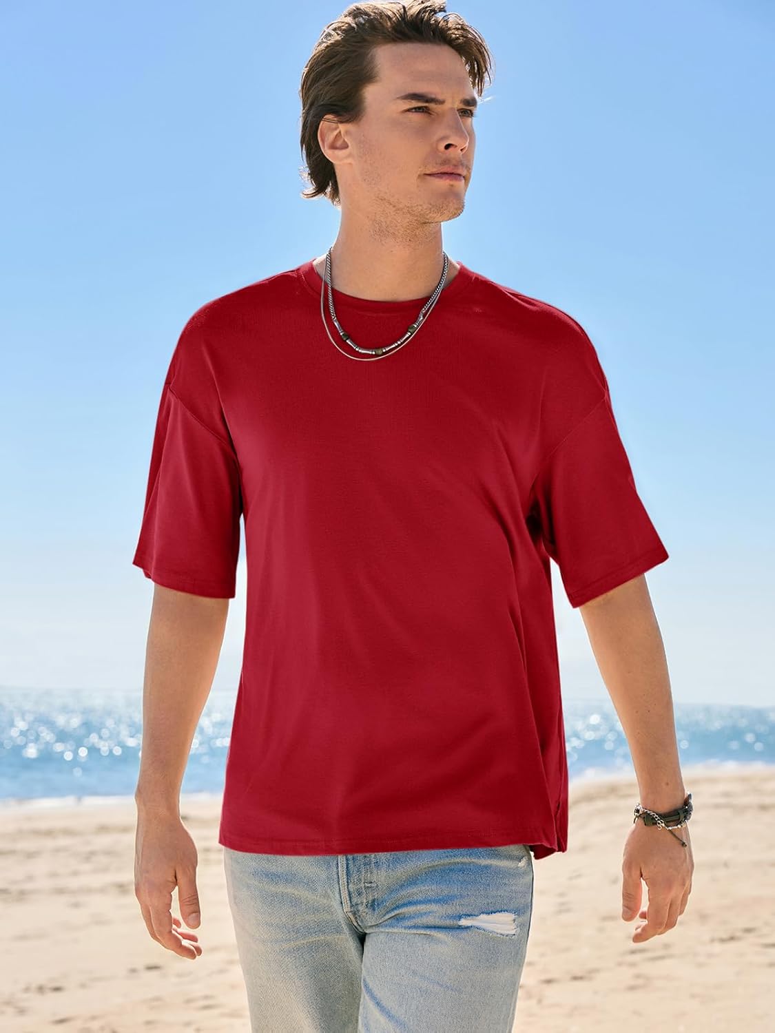 Noé T-Shirt Homme – Tee-Shirt Oversize Coton, Style Vintage & Casual Été