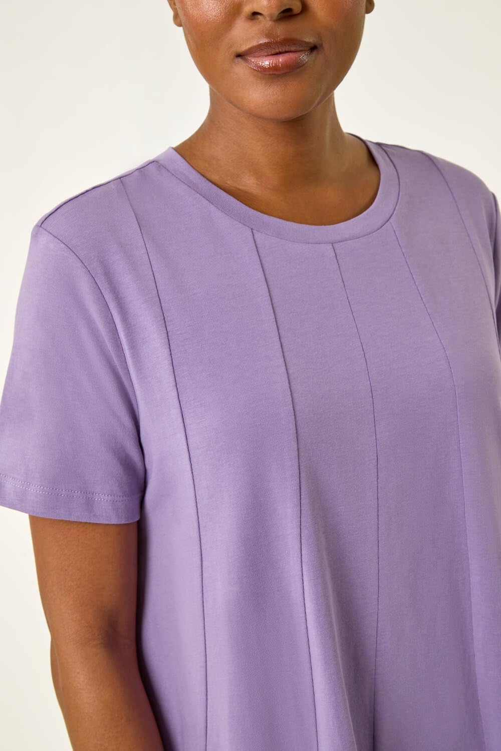 Léonie Kurzes Kleid für Damen – Swing-Kleid aus Baumwoll-Stretch mit Rundhalsausschnitt, Sommer, elegant
