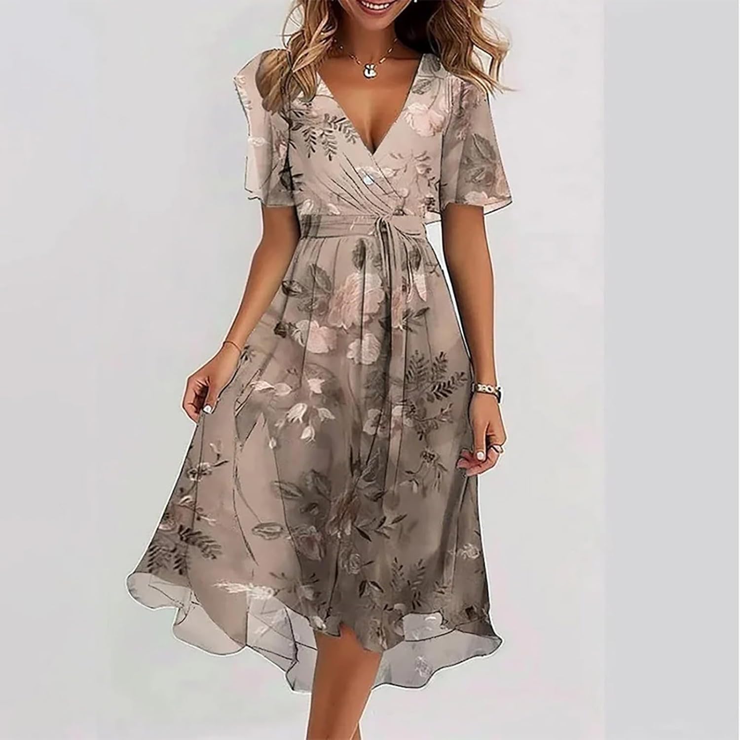 Élodie Women's Summer Dress – Lightweight and Casual Sleeveless A-Line Dress