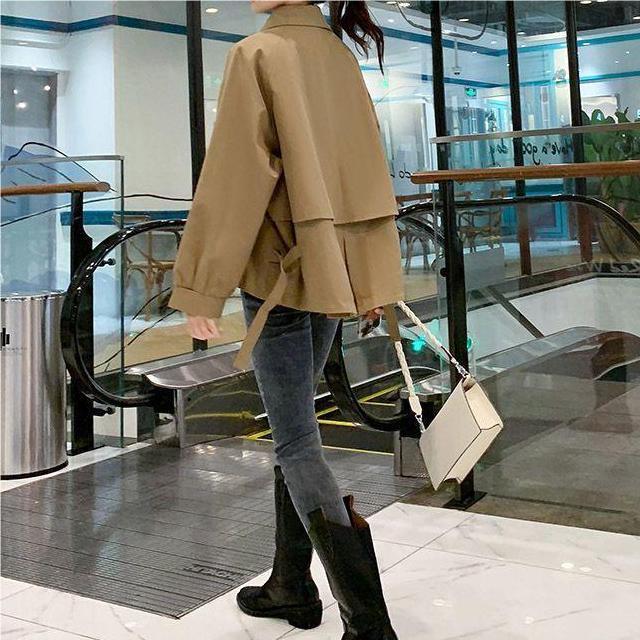 Charlotte Trench Court Women’s – Lightweight Spring Jacket Fitted Cut & Notched Collar