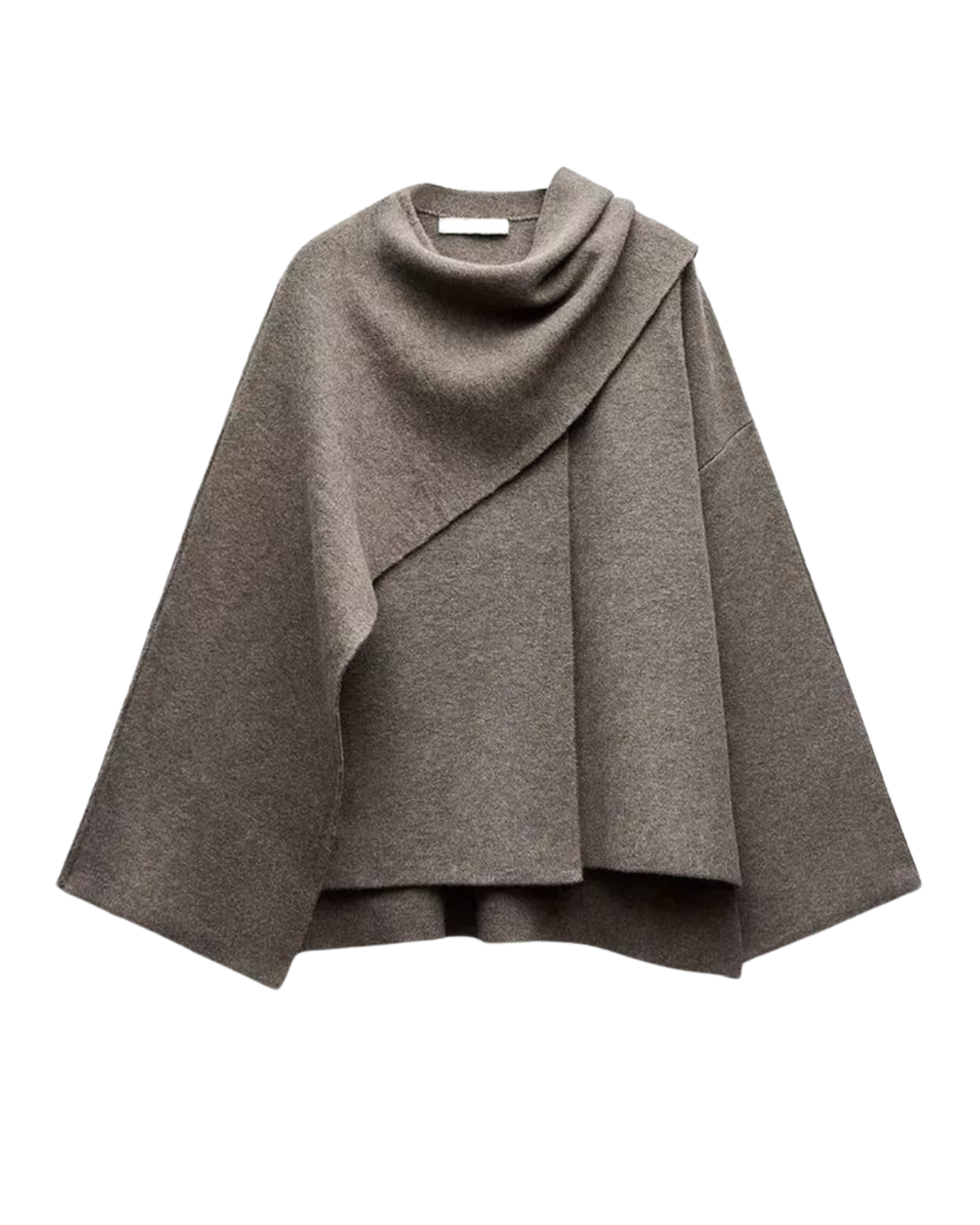 Emma Women's Poncho – Asymmetric Wool, Elegant & Ideal for Winter Warmth