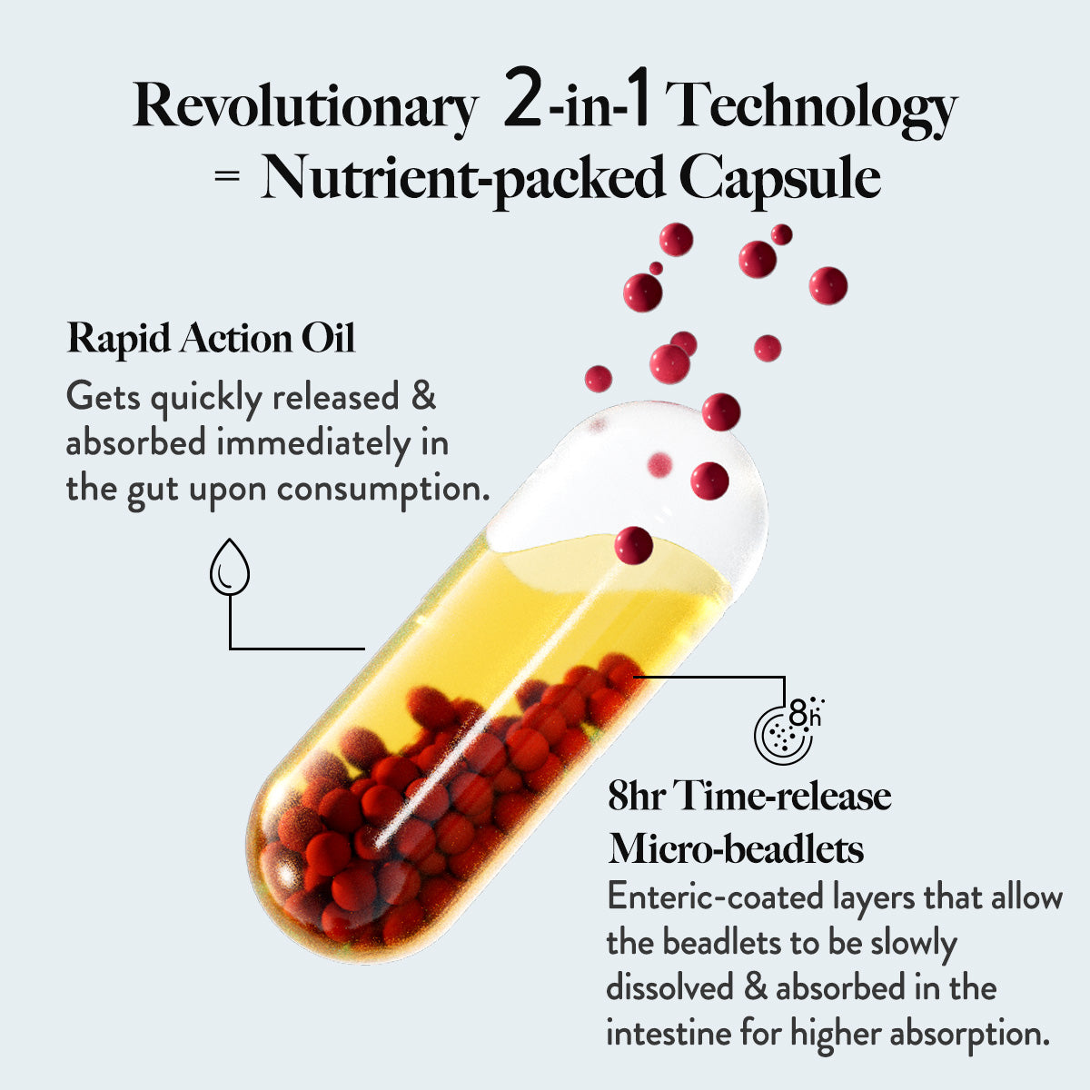 rapid action fish oil with 2-in-1 technology