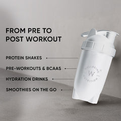 Wellbeing Nutrition Bullet Shaker ( White )