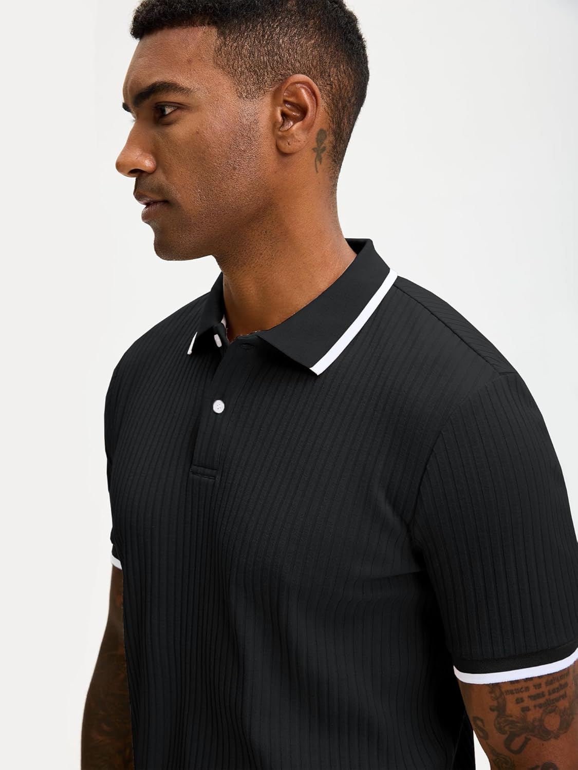 Adrien Polo Hombre – Polo de Punto Elástico, Ligero y Estilo Casual de Negocios