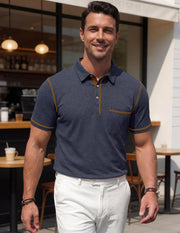 Vianney Pánské Polo – Lehká Bavlna, Kapsa & Ležérní Elegantní Styl Léto
