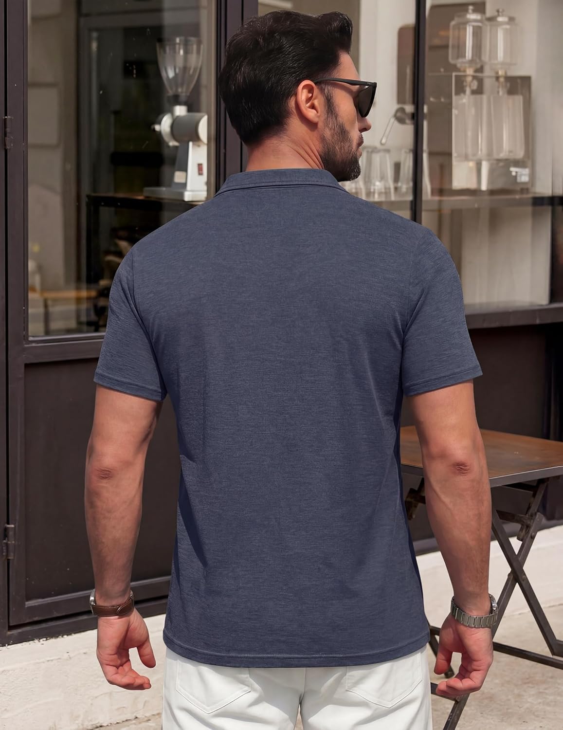 Renato Polo Homme – Polo Coton Léger, Col Contrasté & Poche Casual Chic