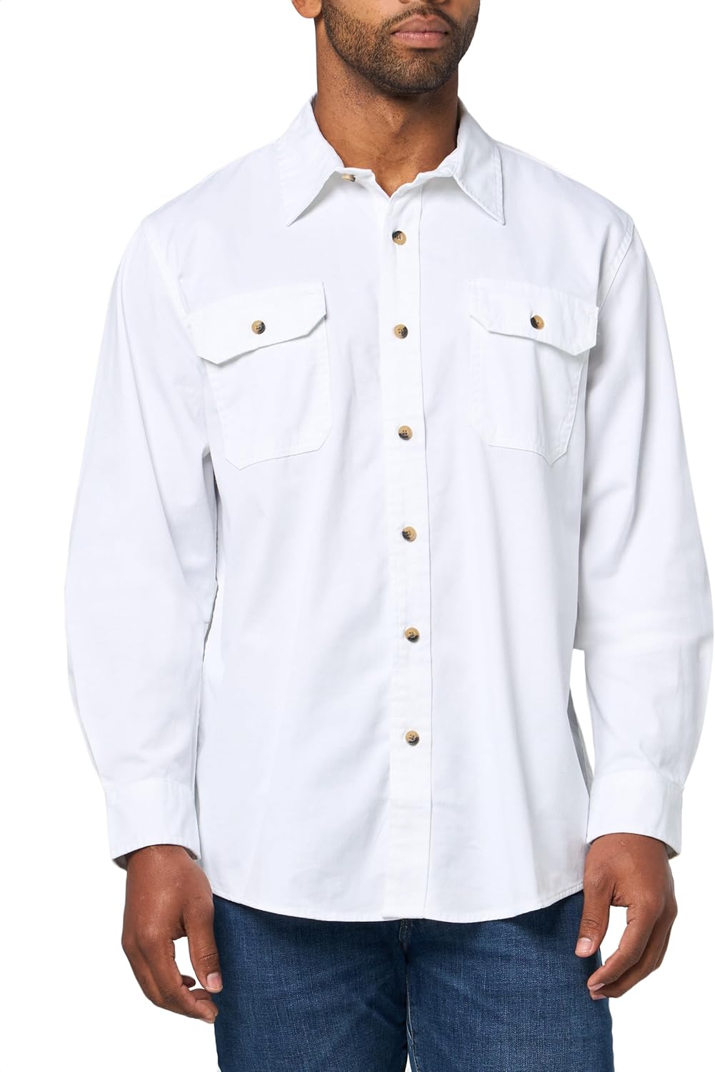 Thom Men's Shirt – Classic Long Sleeve Shirt, Relaxed Fit & Pockets