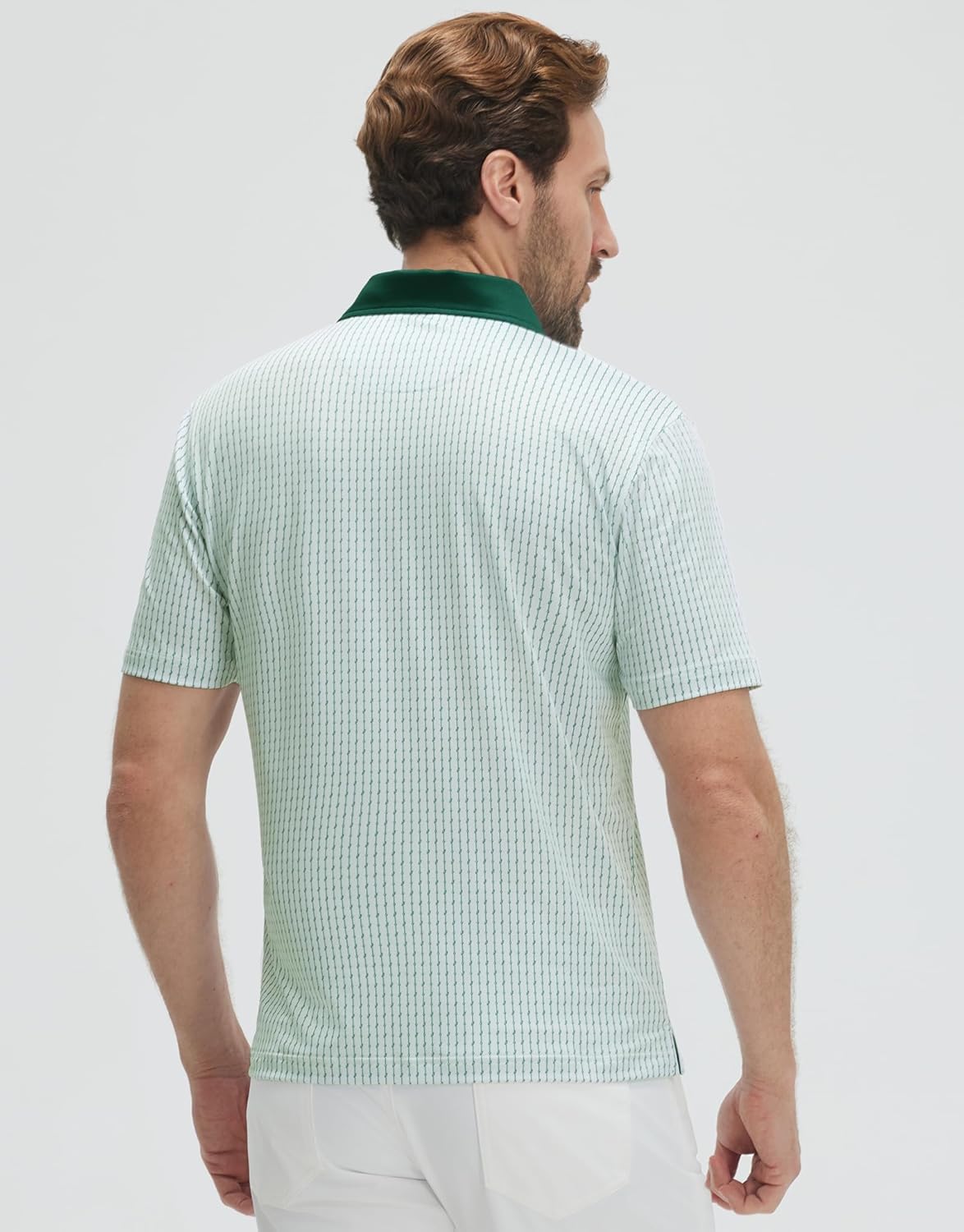 Victor Polo Hombre – Polo de Golf Estampado, Transpirable UPF30+ y Secado Rápido