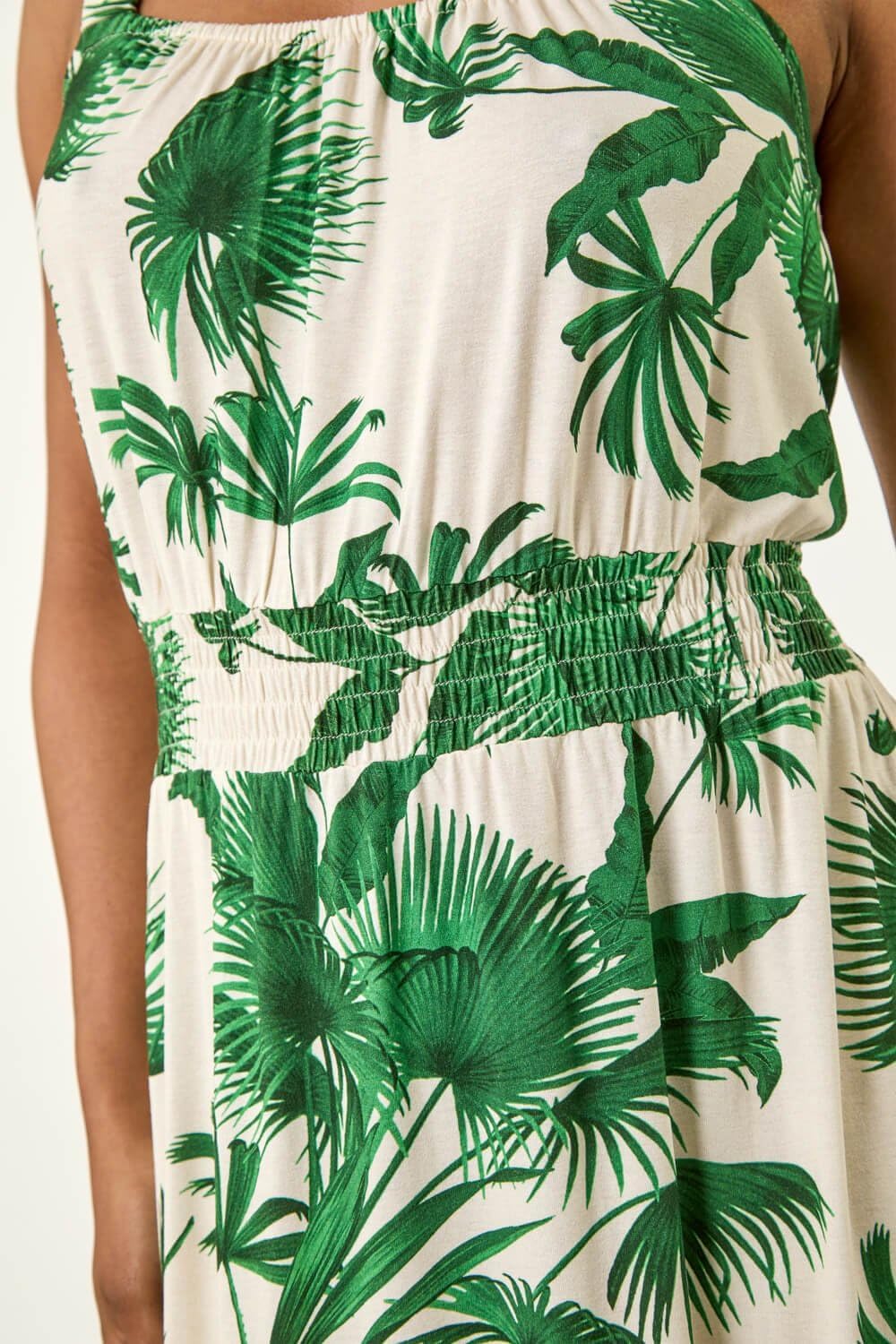 Emma Robe Midi Femme – Robe Été Bretelles Col Carré Broderie Coton Élégante