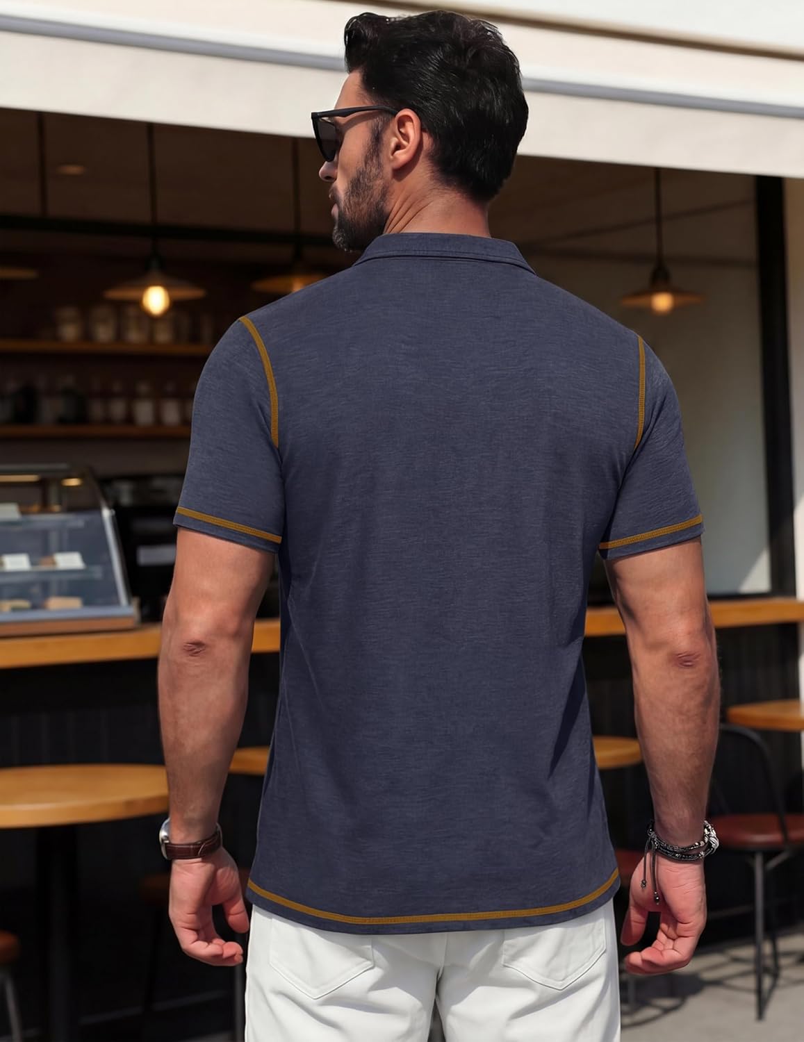 Vianney Pánské Polo – Lehká Bavlna, Kapsa & Ležérní Elegantní Styl Léto