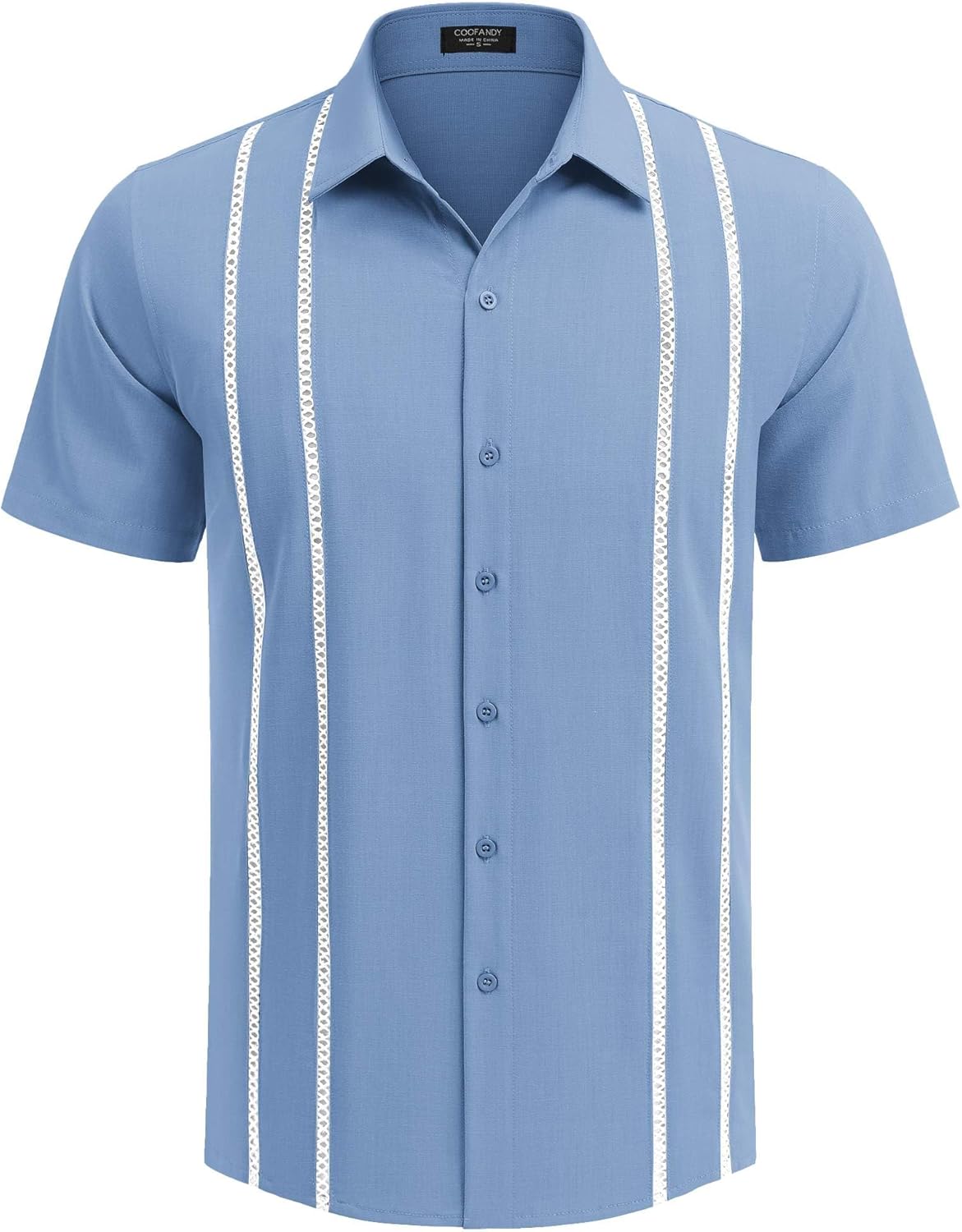 Camisa Guayabera Diego para Hombre – Camisa Cubana de Lino para Verano, Estilo Elegante