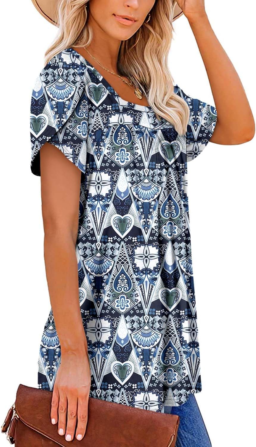 Top Amélie pentru femei cu guler pătrat – Bluza fluidă de vară, croială lejeră, elegantă