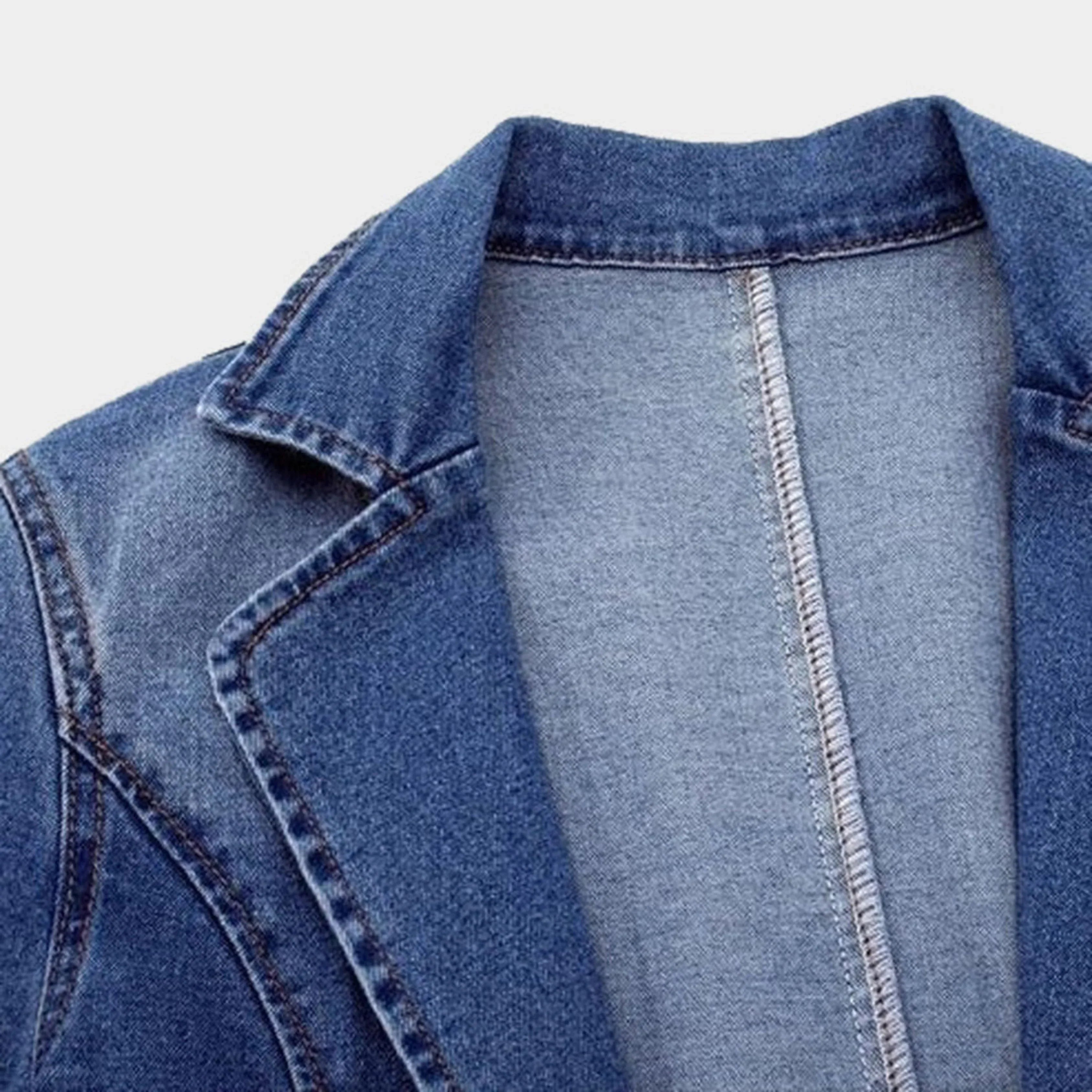 Blazer Magdalena Mulher – Blazer em Ganga Moderno, Elegante e Versátil para Todas as Ocasiões