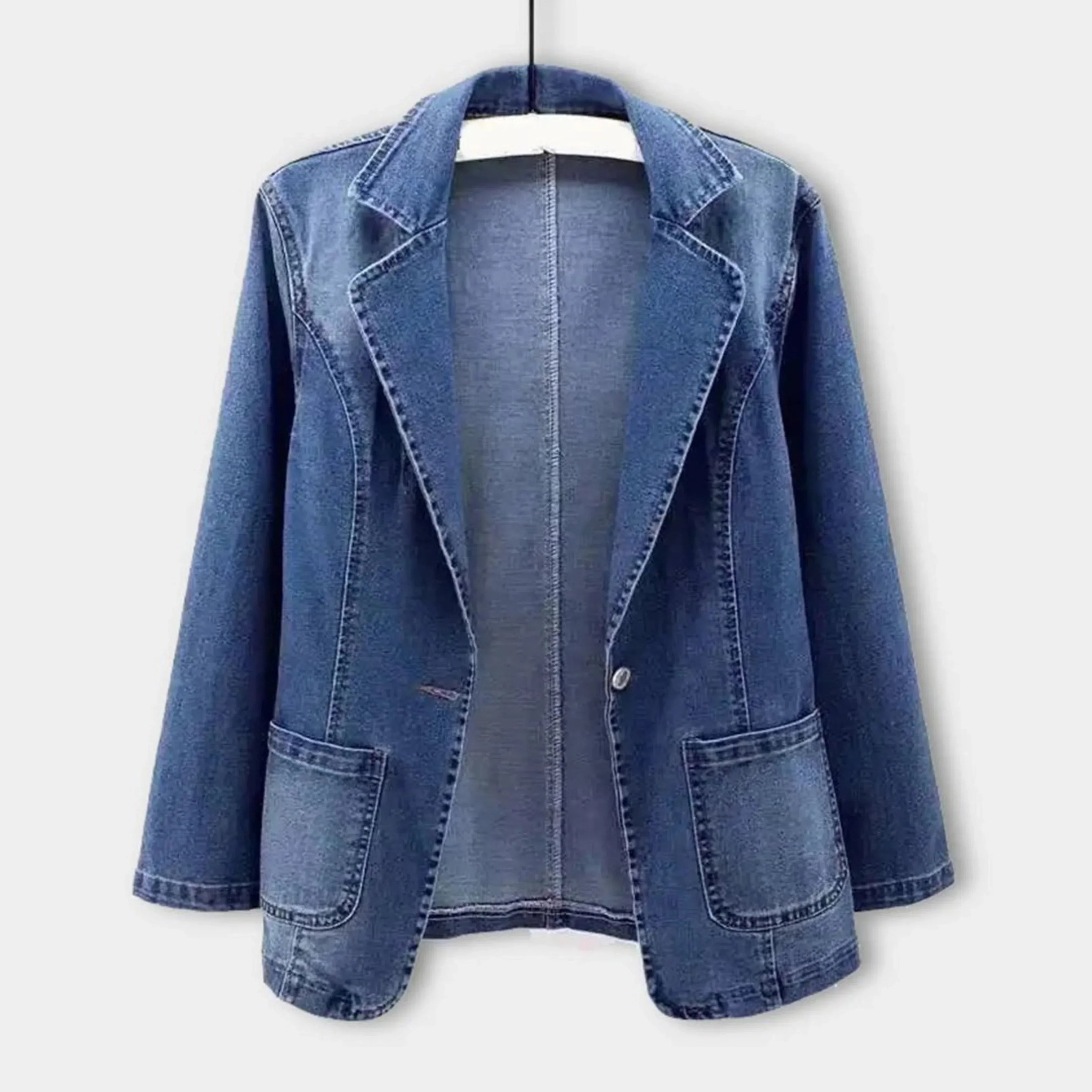 Blazer Magdalena Mulher – Blazer em Ganga Moderno, Elegante e Versátil para Todas as Ocasiões