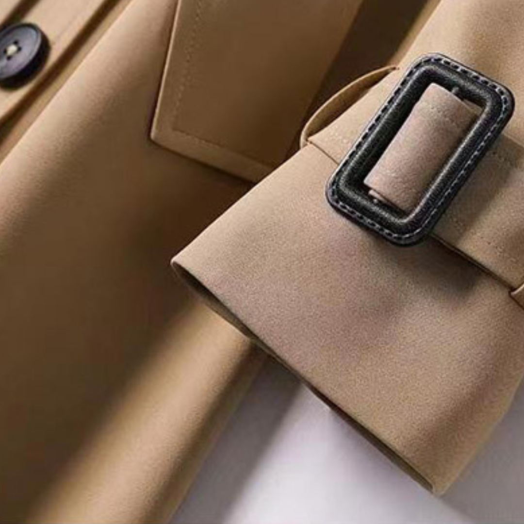 Emilia Trench Femme Elegancki – Długi Płaszcz Szykowny i Wielofunkcyjny na Wszystkie Pory Roku