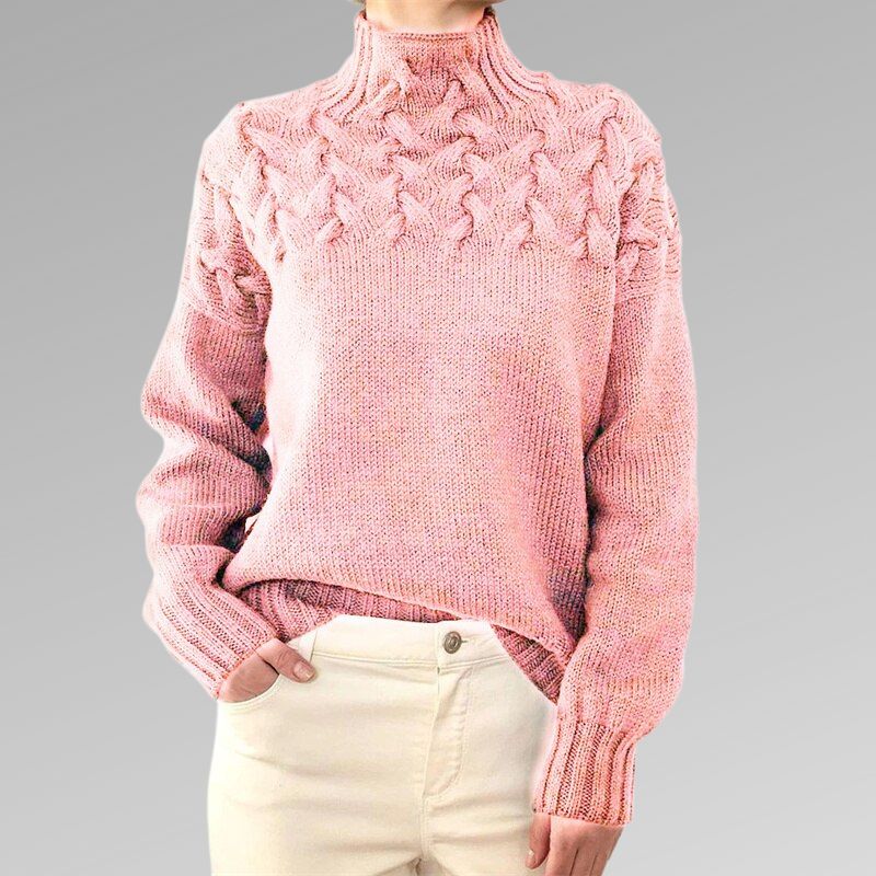 Reagan Col Roulé Donna – Maglione Invernale Elegante in Cotone Misto Morbido e Confortevole